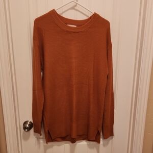 Women's Orange Tunic Sweater